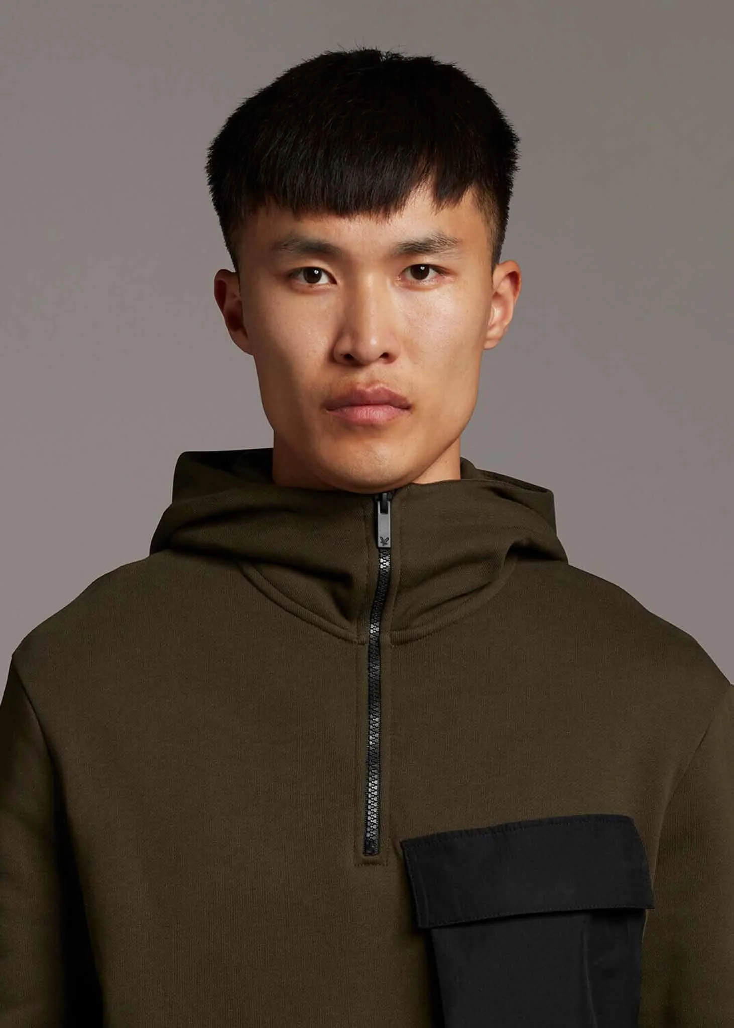 Pocket hoodie - olive