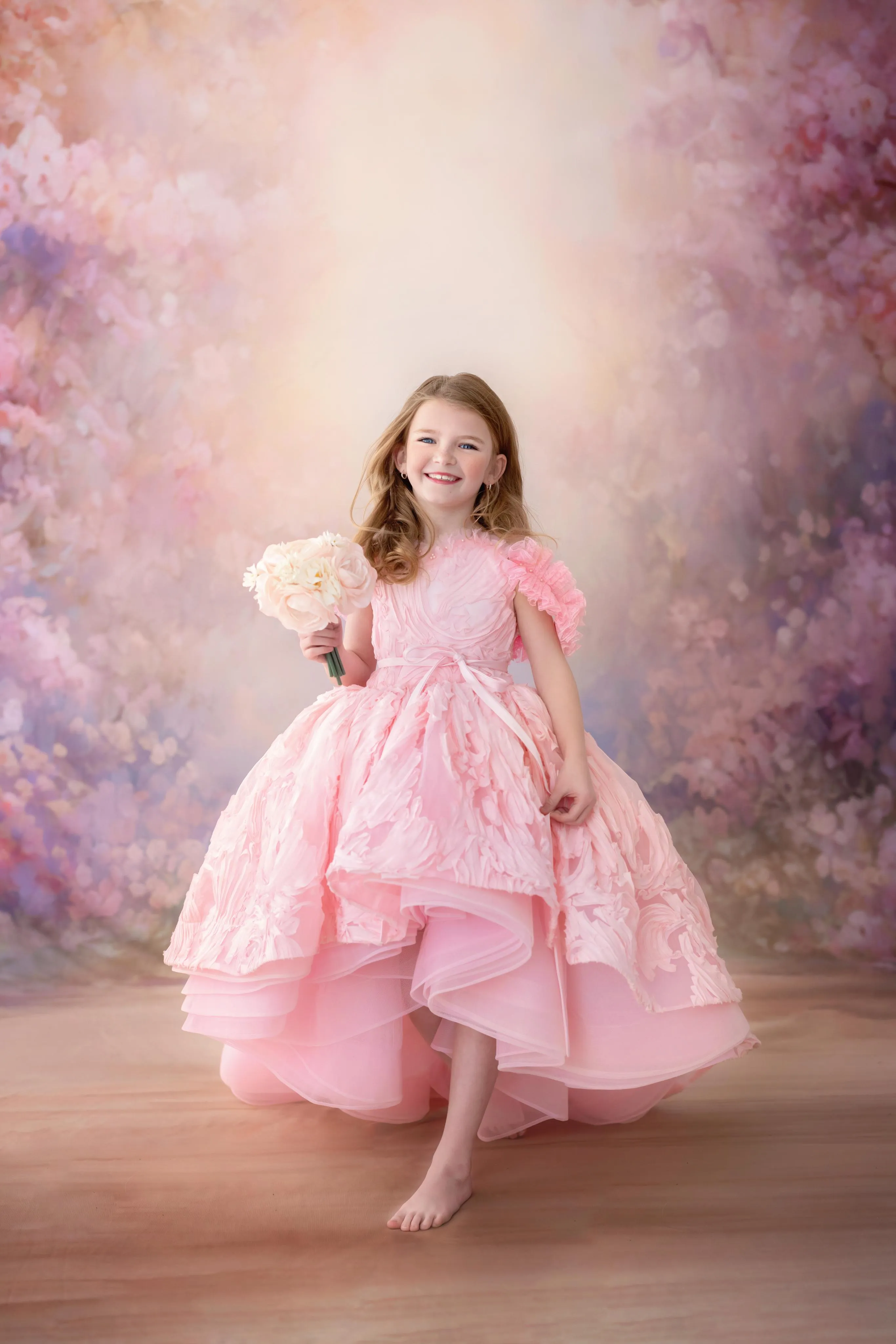 "Posy"- High Low Length Dress (5 Year - Petite 7 Year)