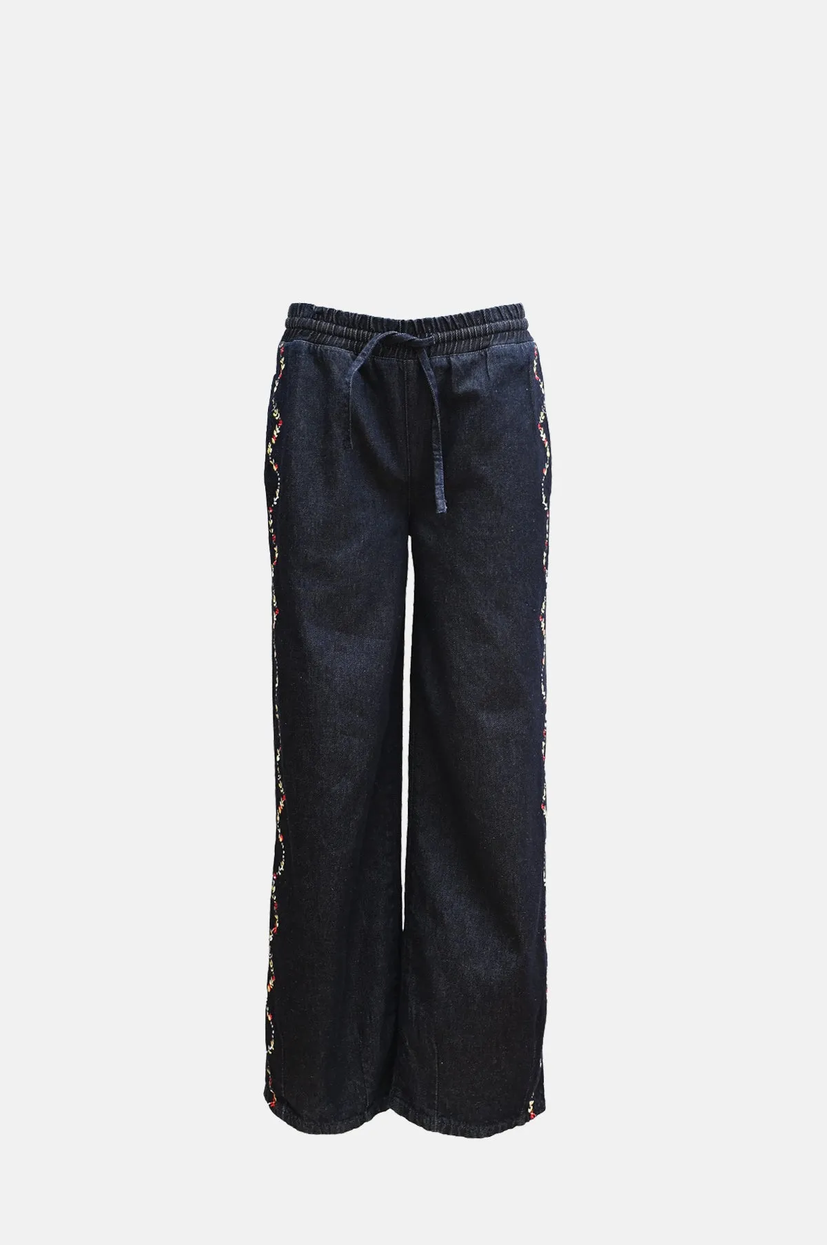 Rafe Jeans Embroidered Indigo