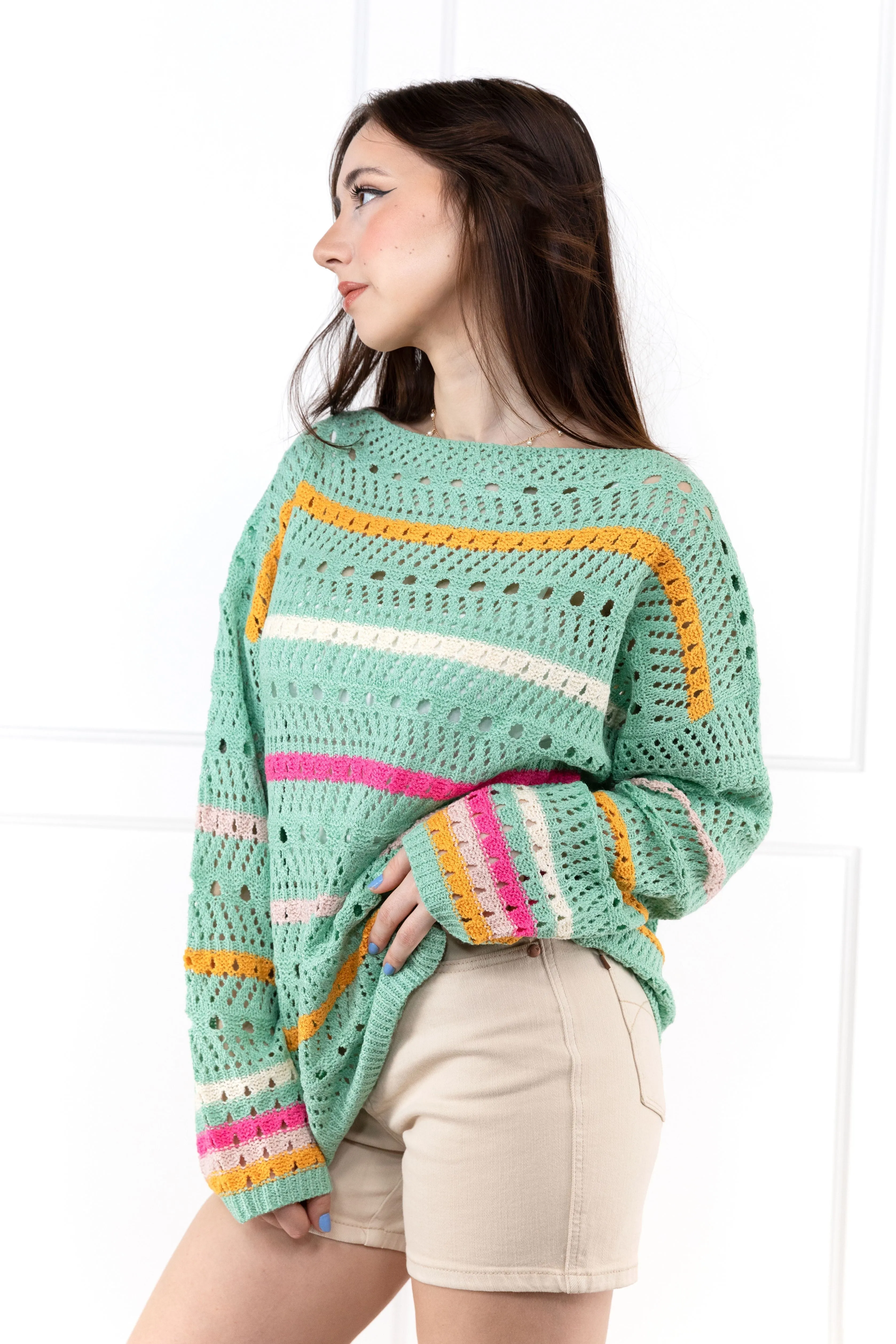 Rainbow Sherbert Sweater