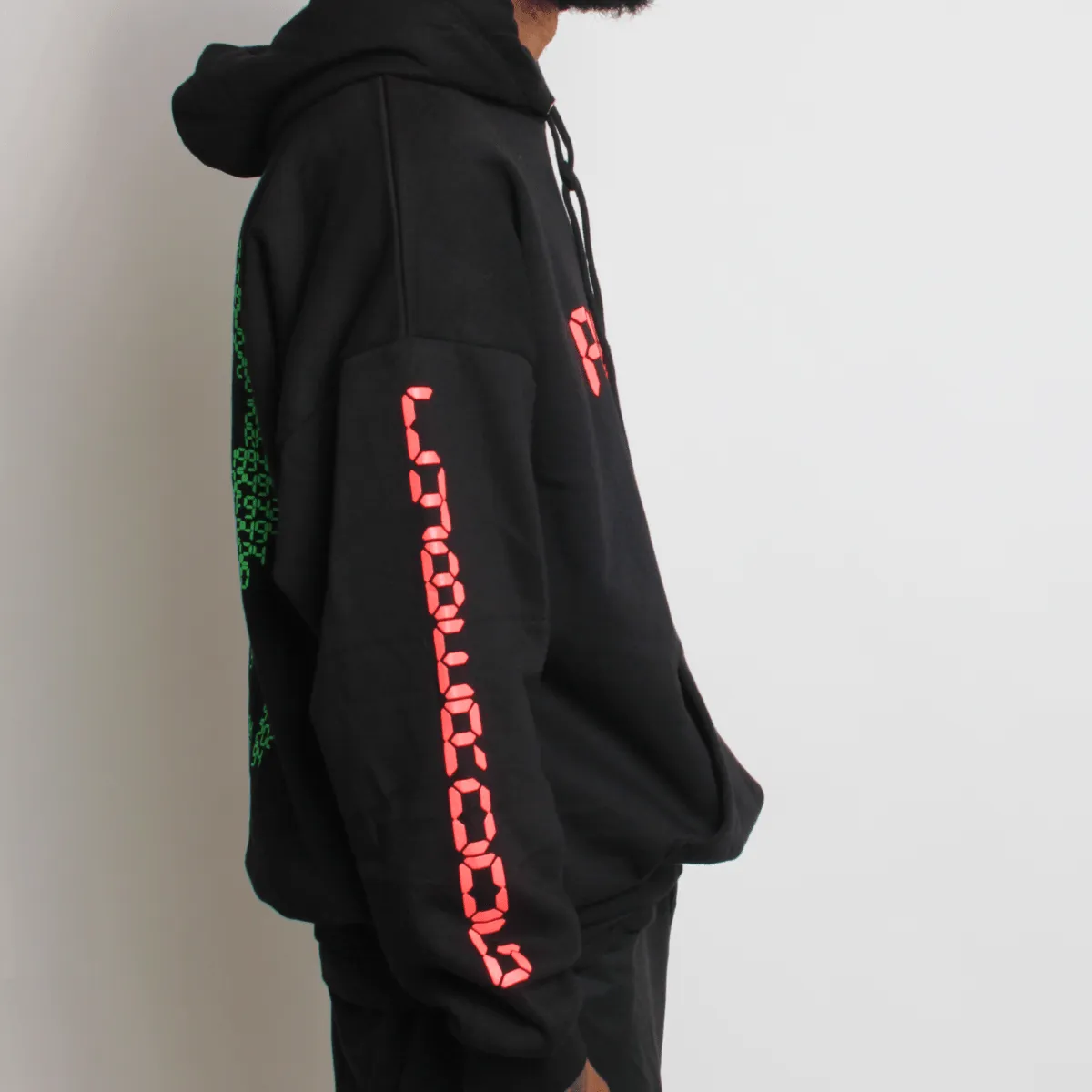 RAVE ON OVERSIZED HOODIE BLACK