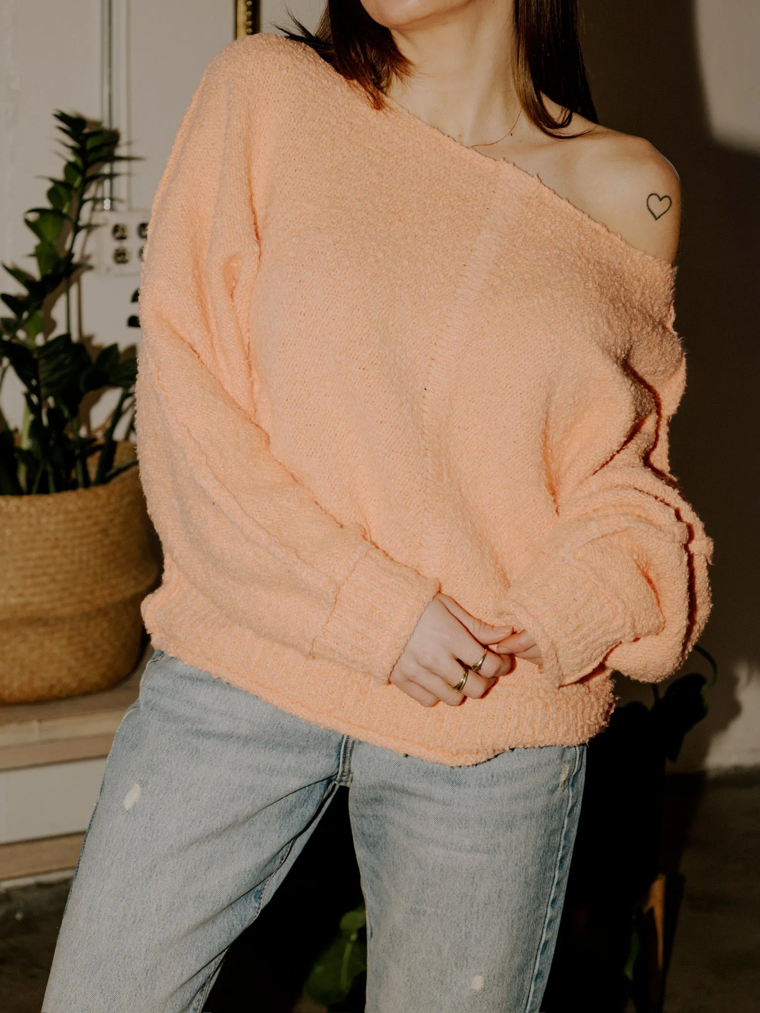 Reyes Sweater - Dusty Coral