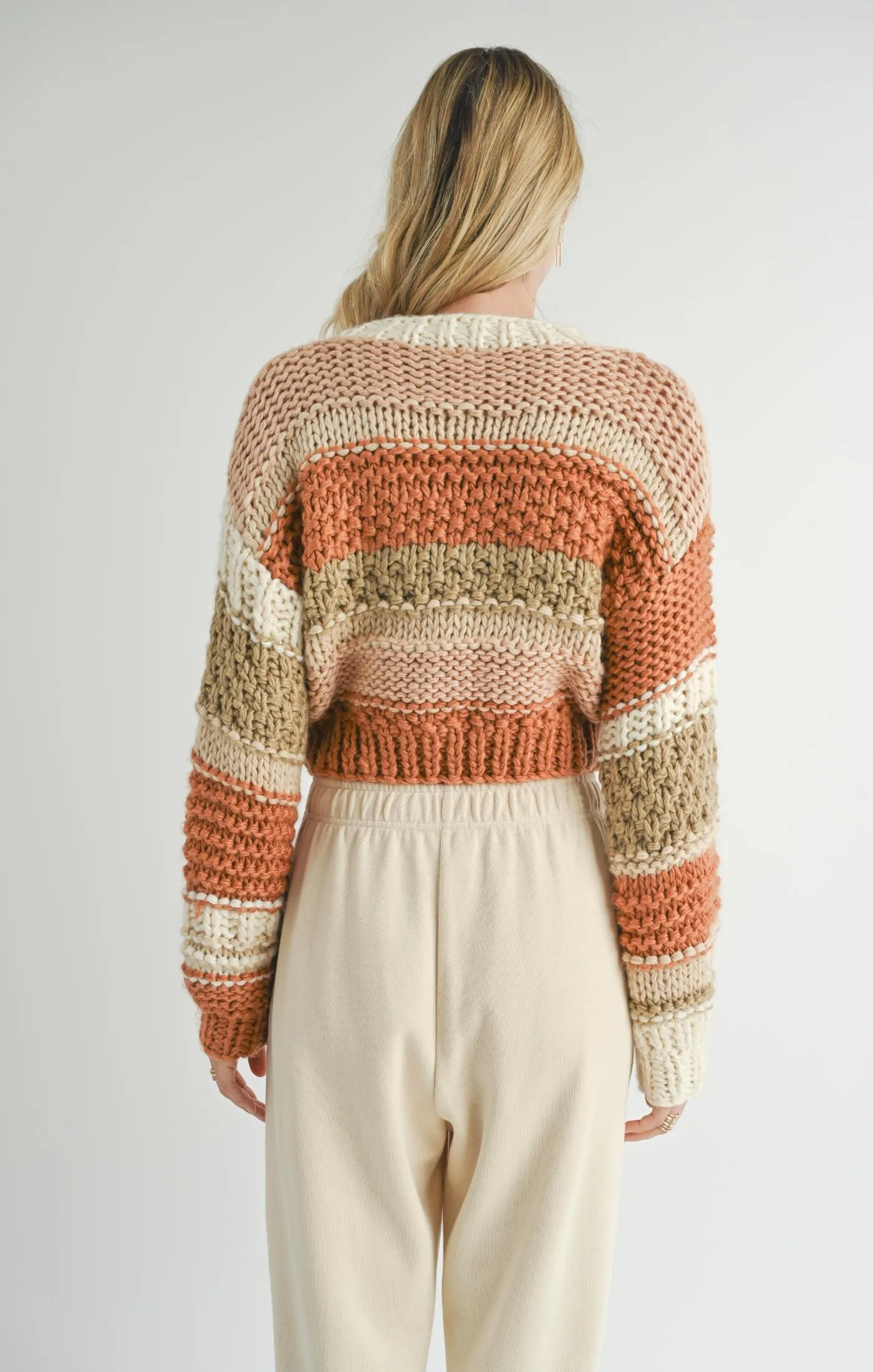 Sadie And Sage Butter Pecan Chunky Sweater