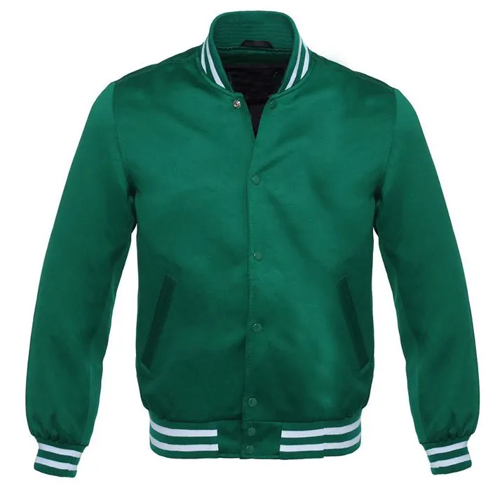 Satin - Forest Green/White Trim Jacket