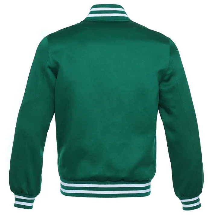 Satin - Forest Green/White Trim Jacket