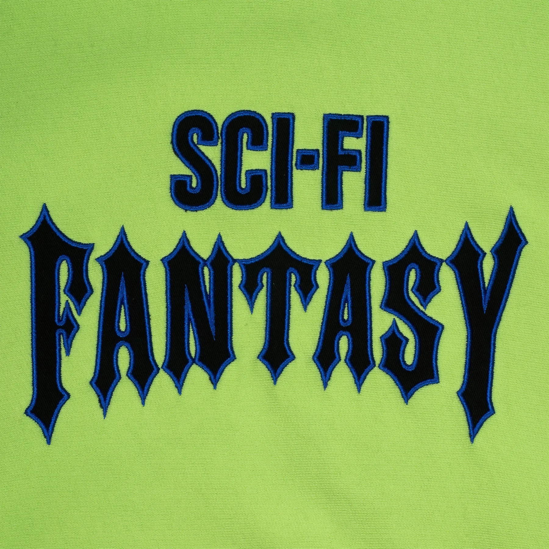 Sci-Fi Fantasy Biker Hood - Lime Green