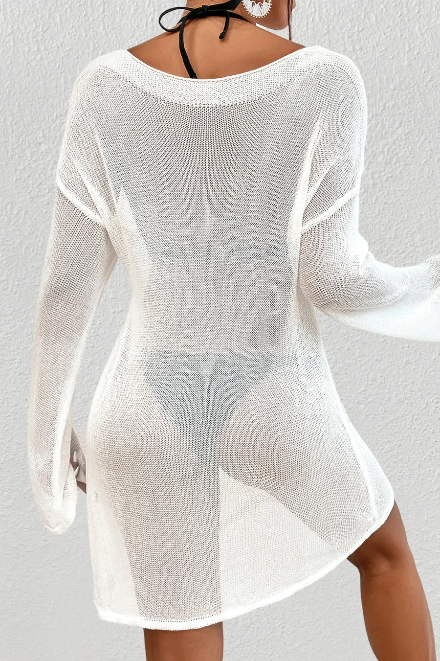 See Through Swim Cover Up Dress