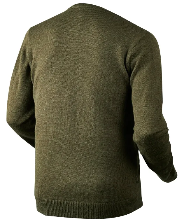 Seeland Essex Sweater - Shaded Olive Melange