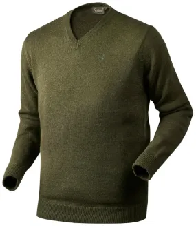 Seeland Essex Sweater - Shaded Olive Melange