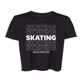 SKATING Flowy Crop Tee