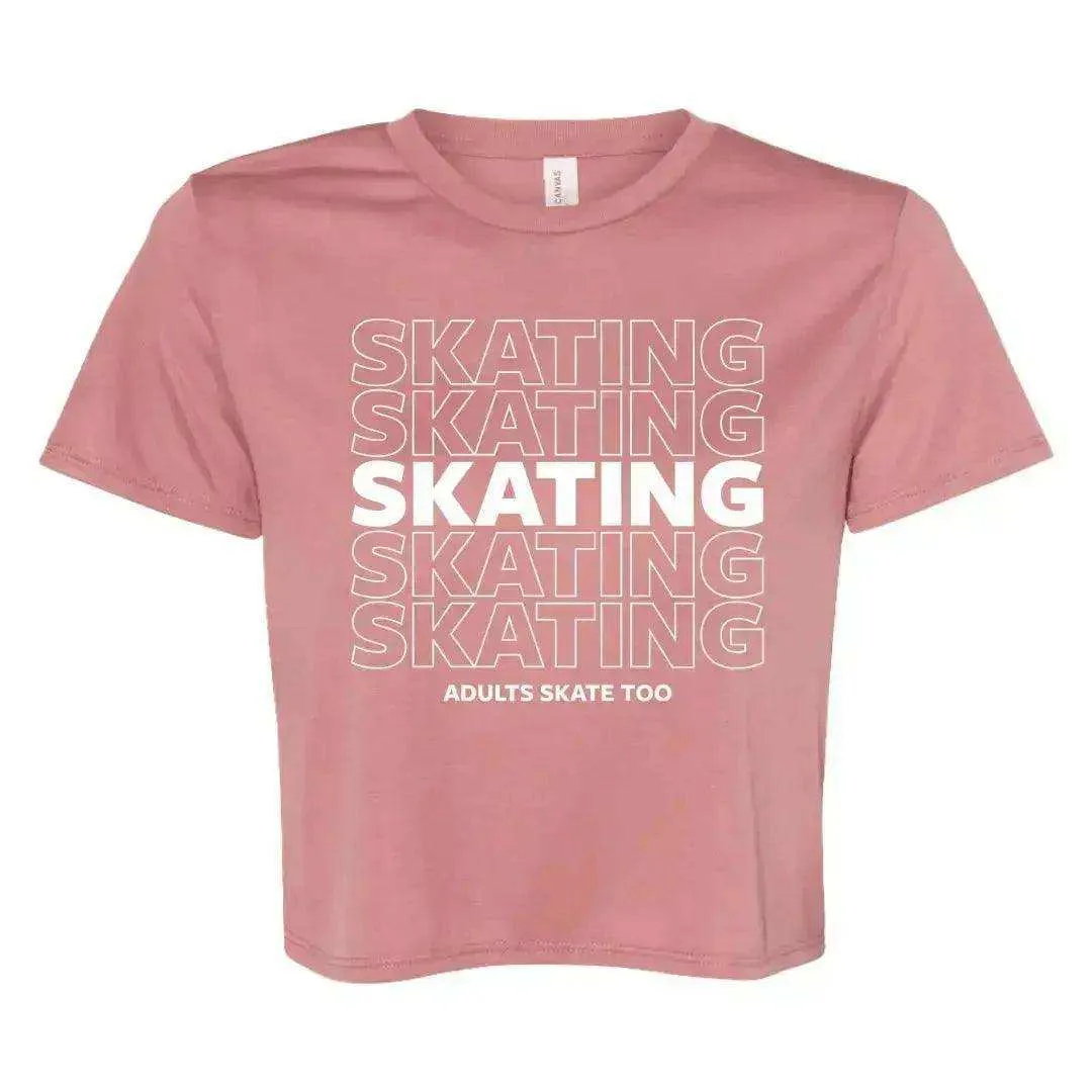 SKATING Flowy Crop Tee