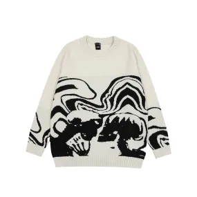 Skeleton Kiss Graphic Sweater