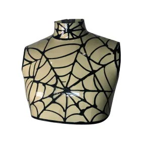 Spider Web Plush Print Crop READY TO SHIP