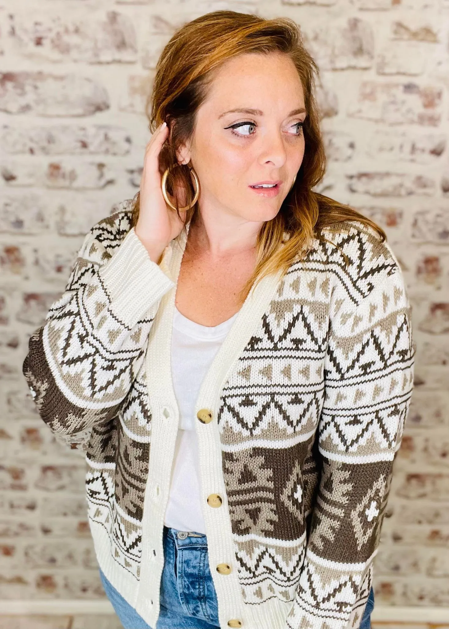 Stay a Little Longer Cardigan-PLUS