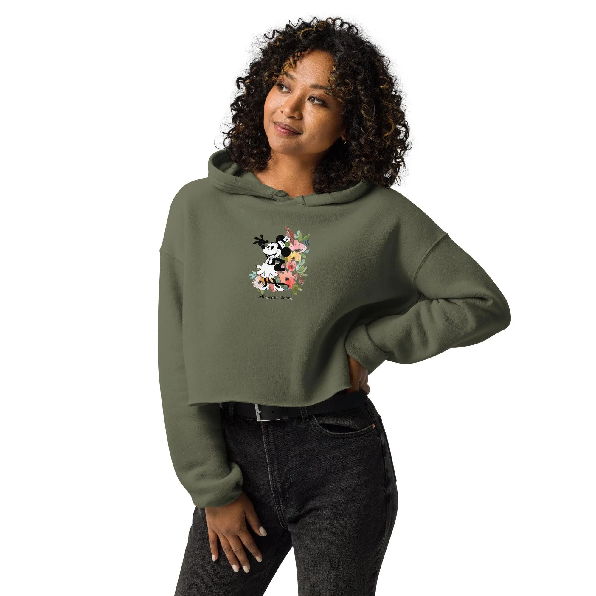 Steamboat Willie - Bloom - Crop Hoodie