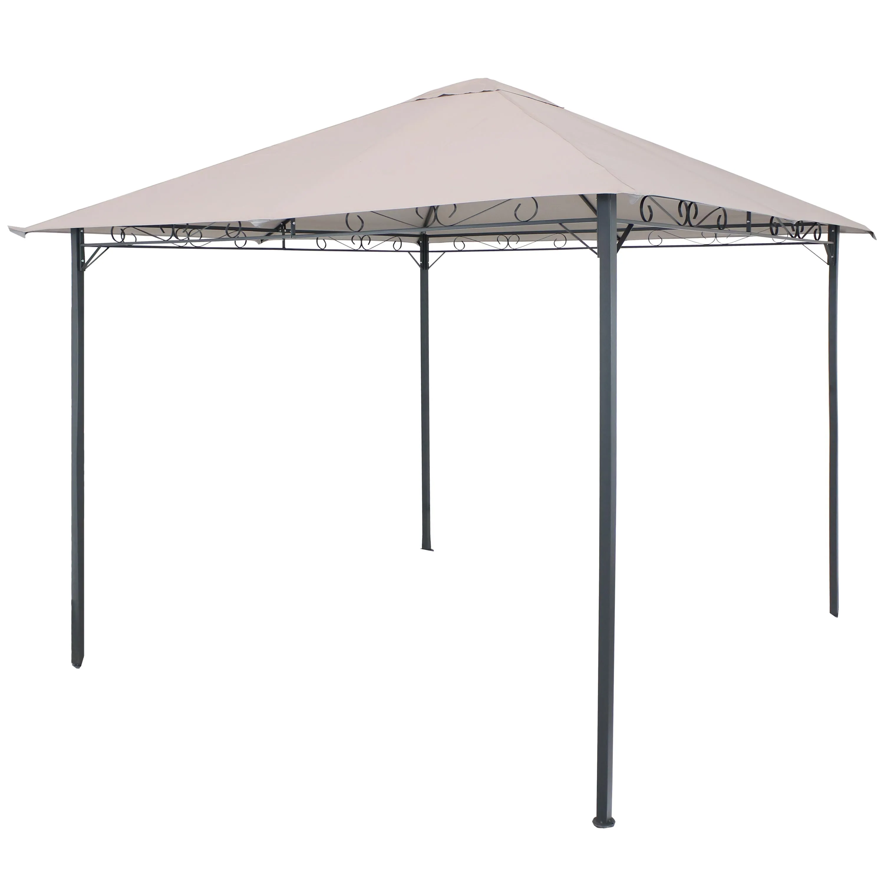 Sunnydaze 10' x 10' Steel Gazebo with Weather-Resistant Fabric Top