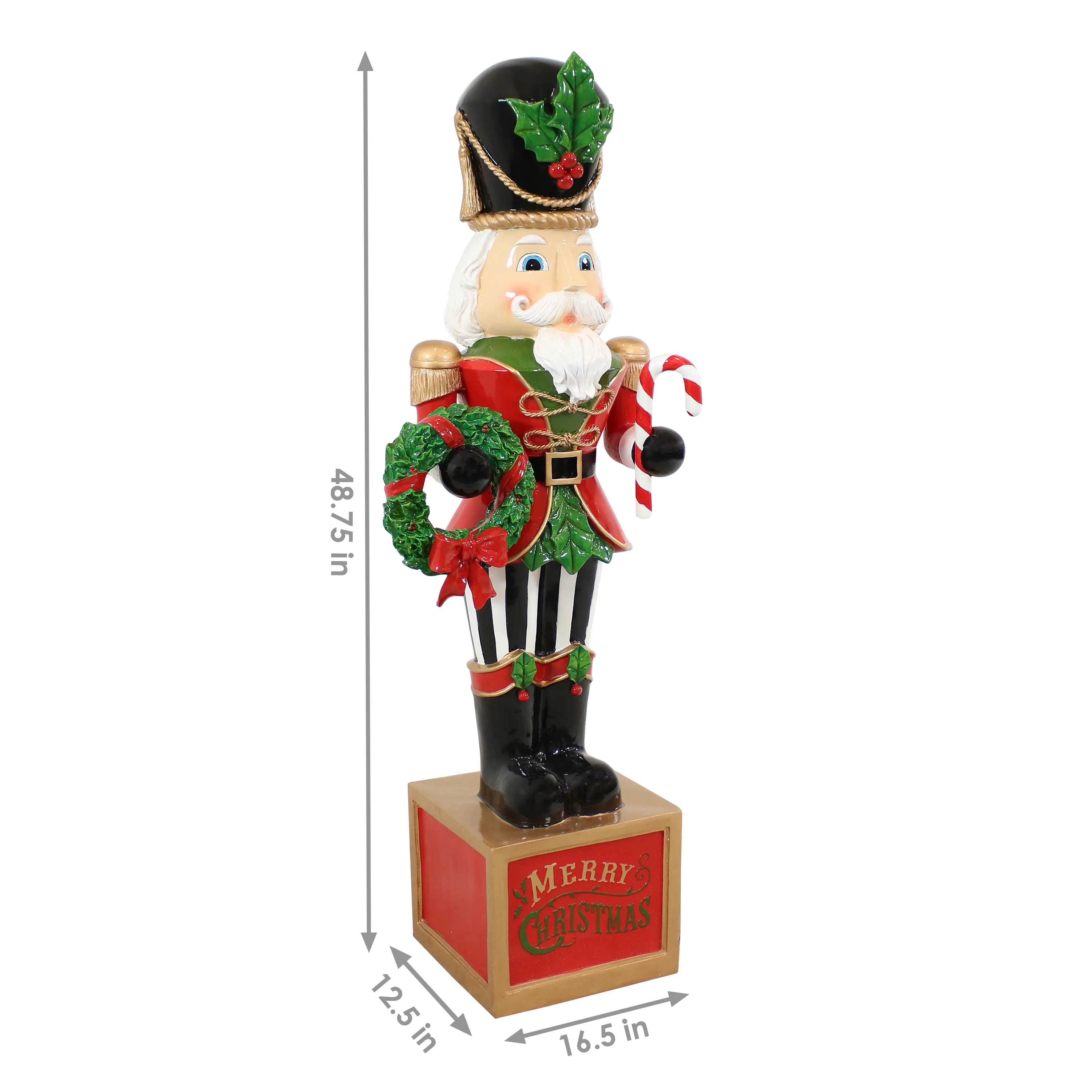 Sunnydaze Karl the Christmas Nutcracker Statue - 48"