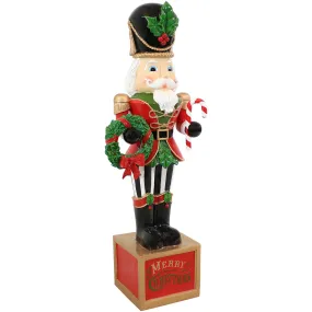 Sunnydaze Karl the Christmas Nutcracker Statue - 48"