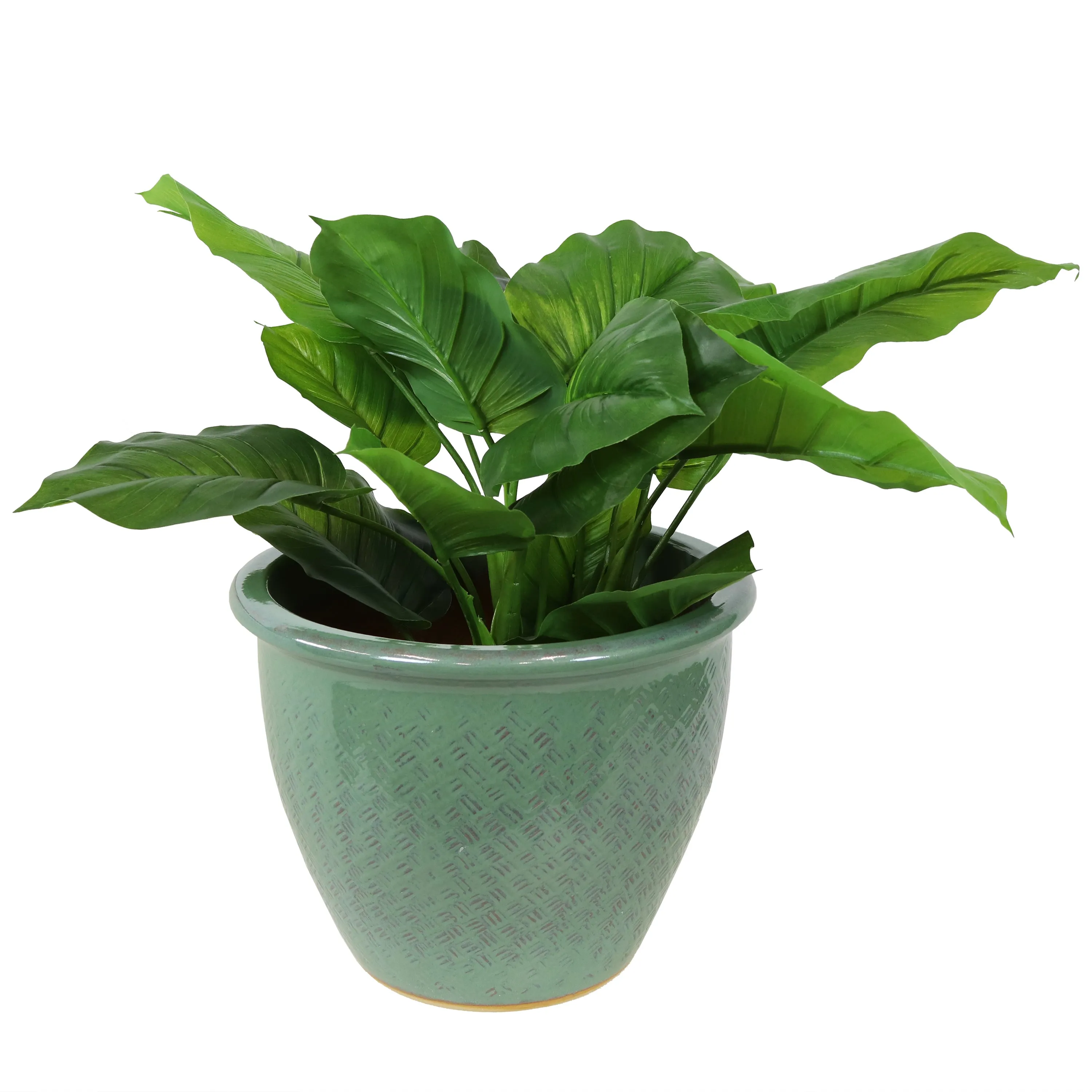 Sunnydaze Ocean Villa Outdoor Ceramic Planter - 15"