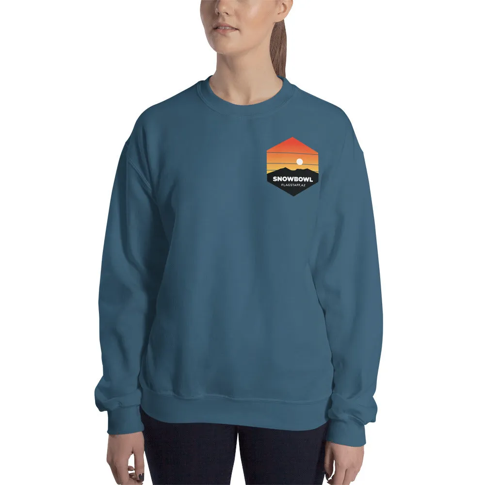 Sunset Pocket Logo Ladies Sweatshirt