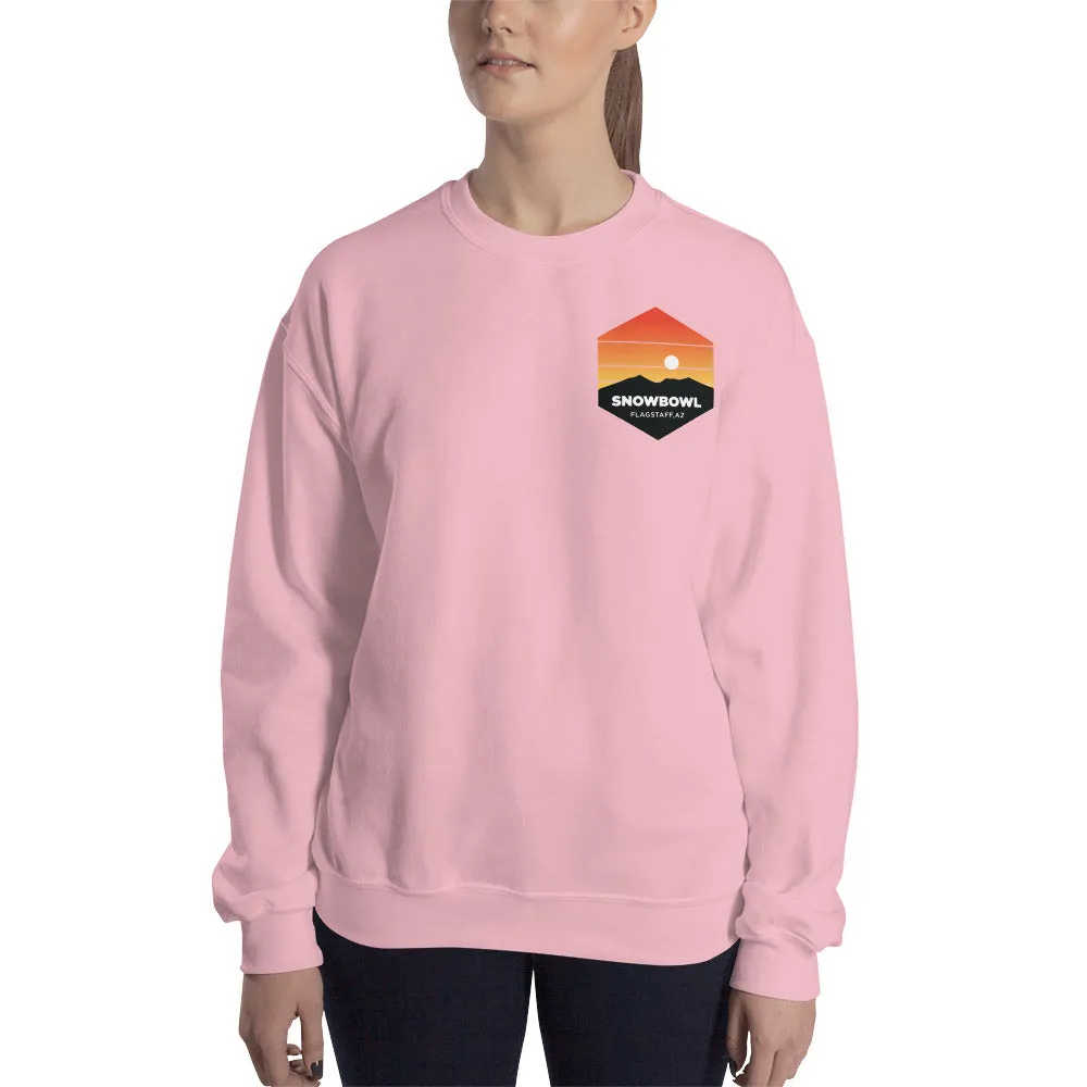 Sunset Pocket Logo Ladies Sweatshirt