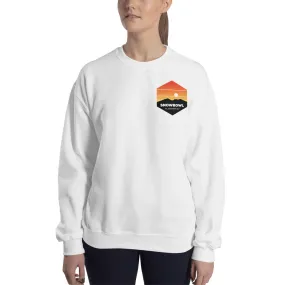 Sunset Pocket Logo Ladies Sweatshirt