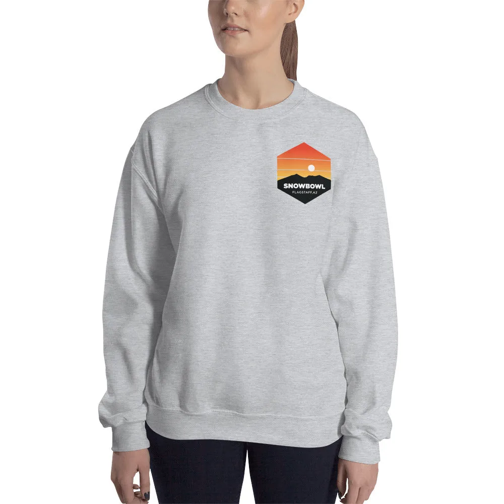 Sunset Pocket Logo Ladies Sweatshirt