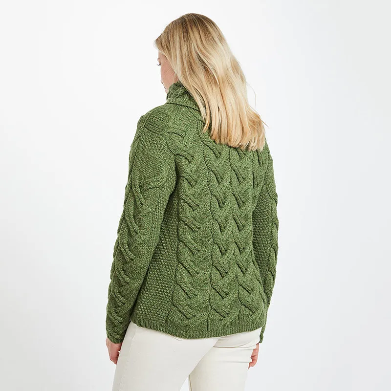 SuperSoft Merino Irish Cowl Neck Sweater