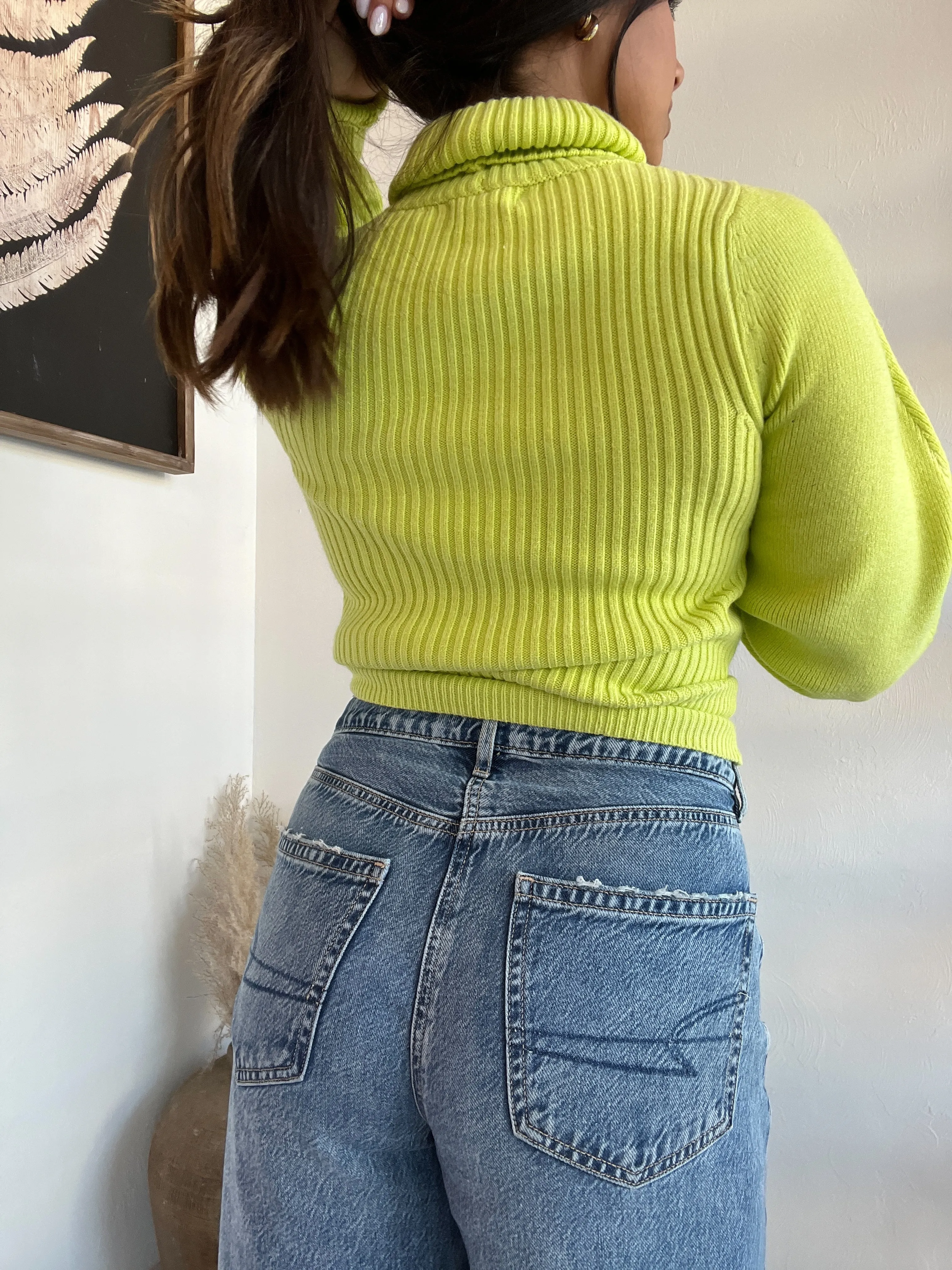 Sweater Turtleneck Cut-Out