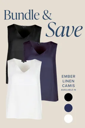 The Ember Linen Cami Bundle