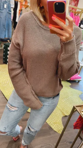 The Hailee Sweater in Toffee