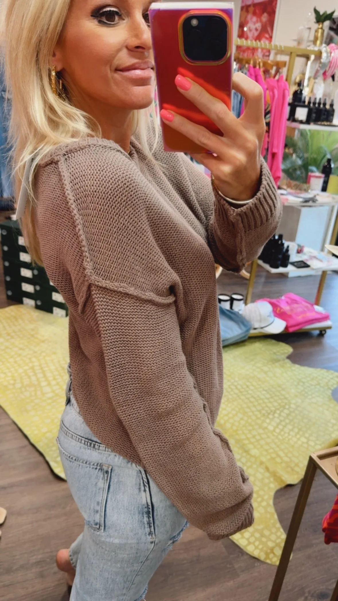 The Hailee Sweater in Toffee