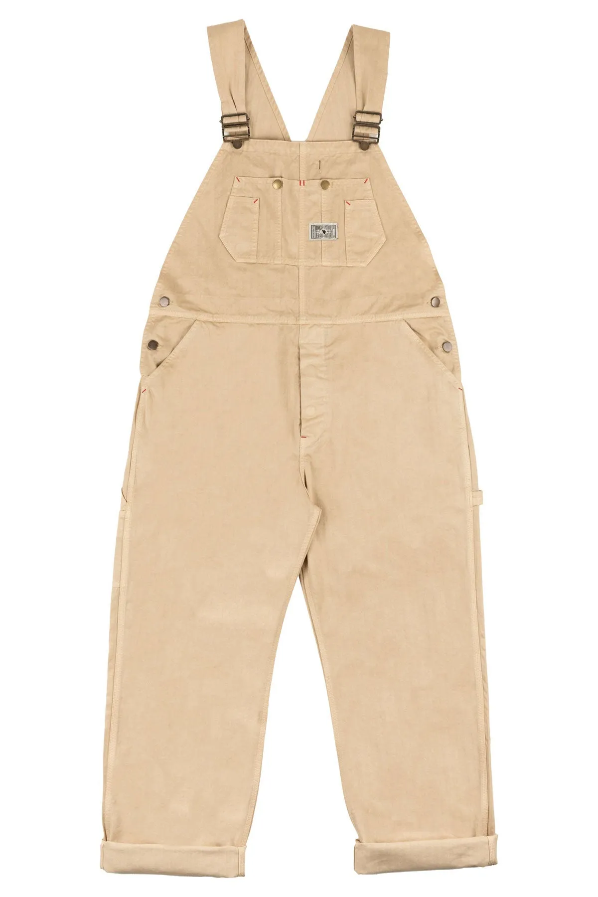 The Quartermaster - Italian Work Bib Overall HBT in Khaki