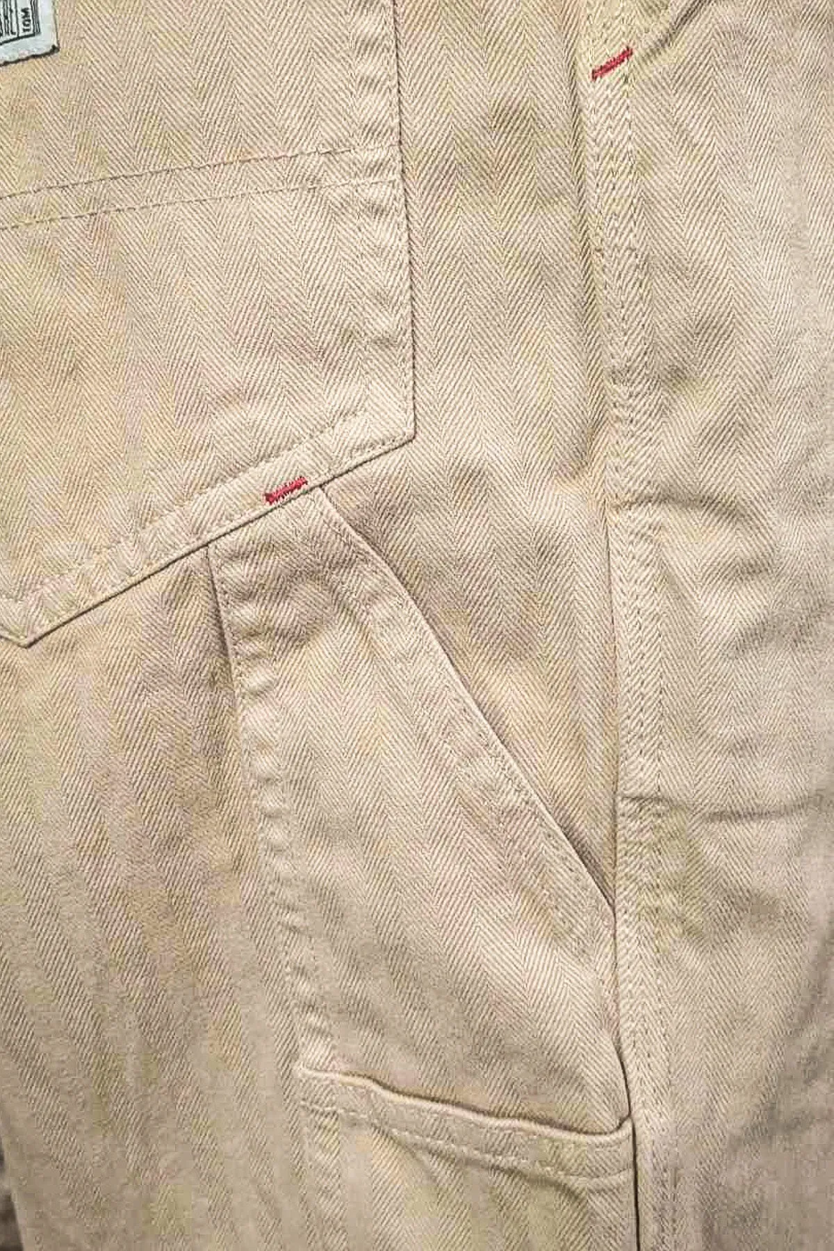 The Quartermaster - Italian Work Bib Overall HBT in Khaki