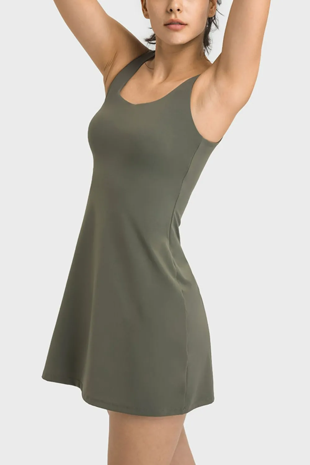 Tia Sports Tank Dress w/Full Coverage Bottoms