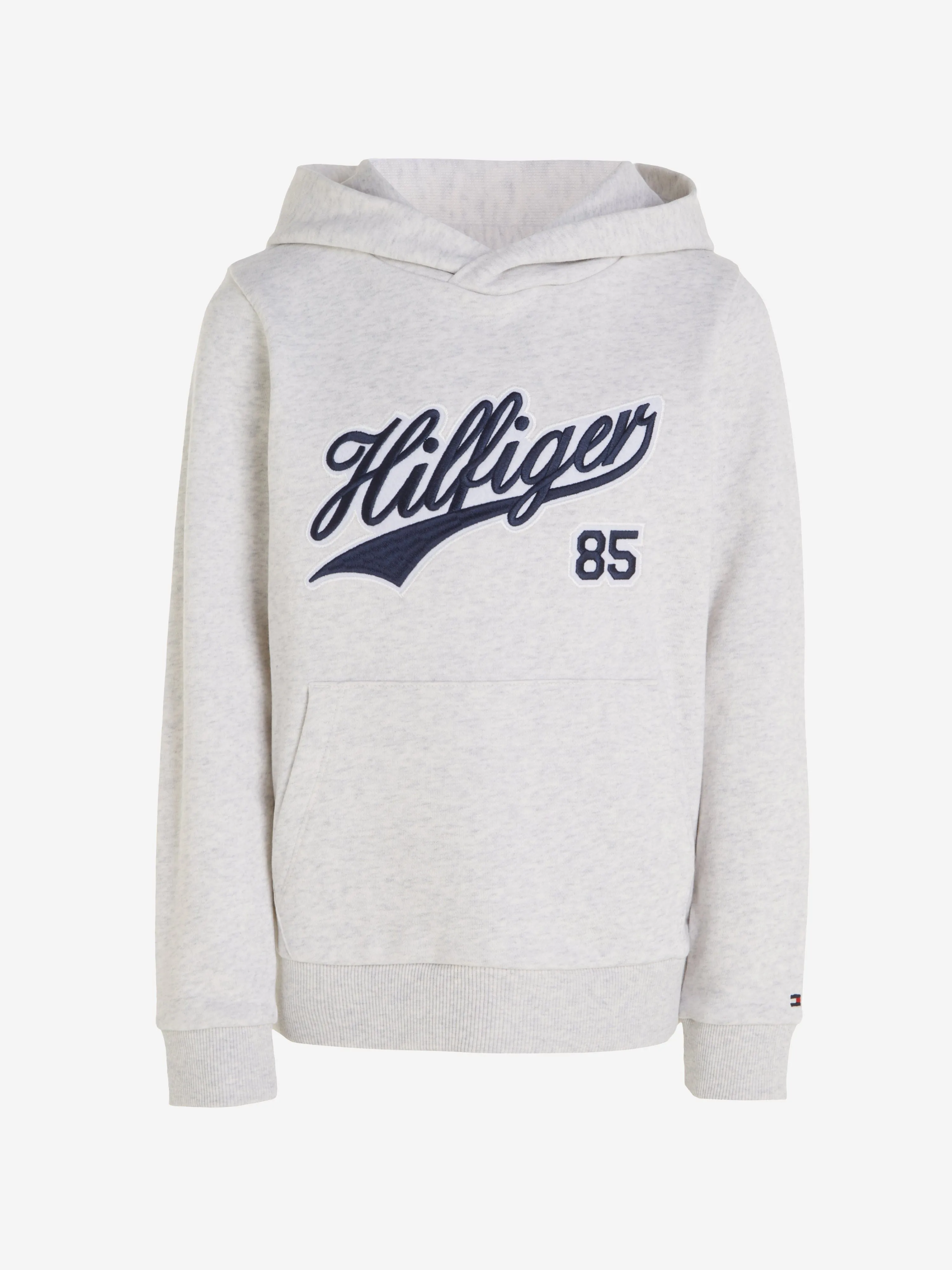 Tommy Hilfiger Boys Logo Script Hoodie in Ivory