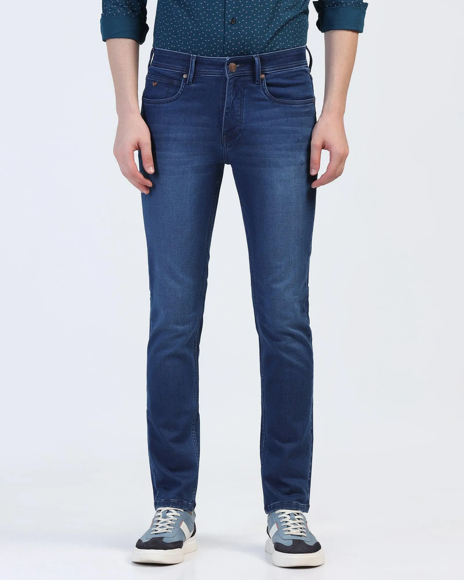 Ultrasoft Slim Yonk Fit Indigo Blue Jeans - Sarah