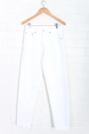 Vintage LEVI'S White 550 Relaxed Fit Jeans USA Made (31x34)