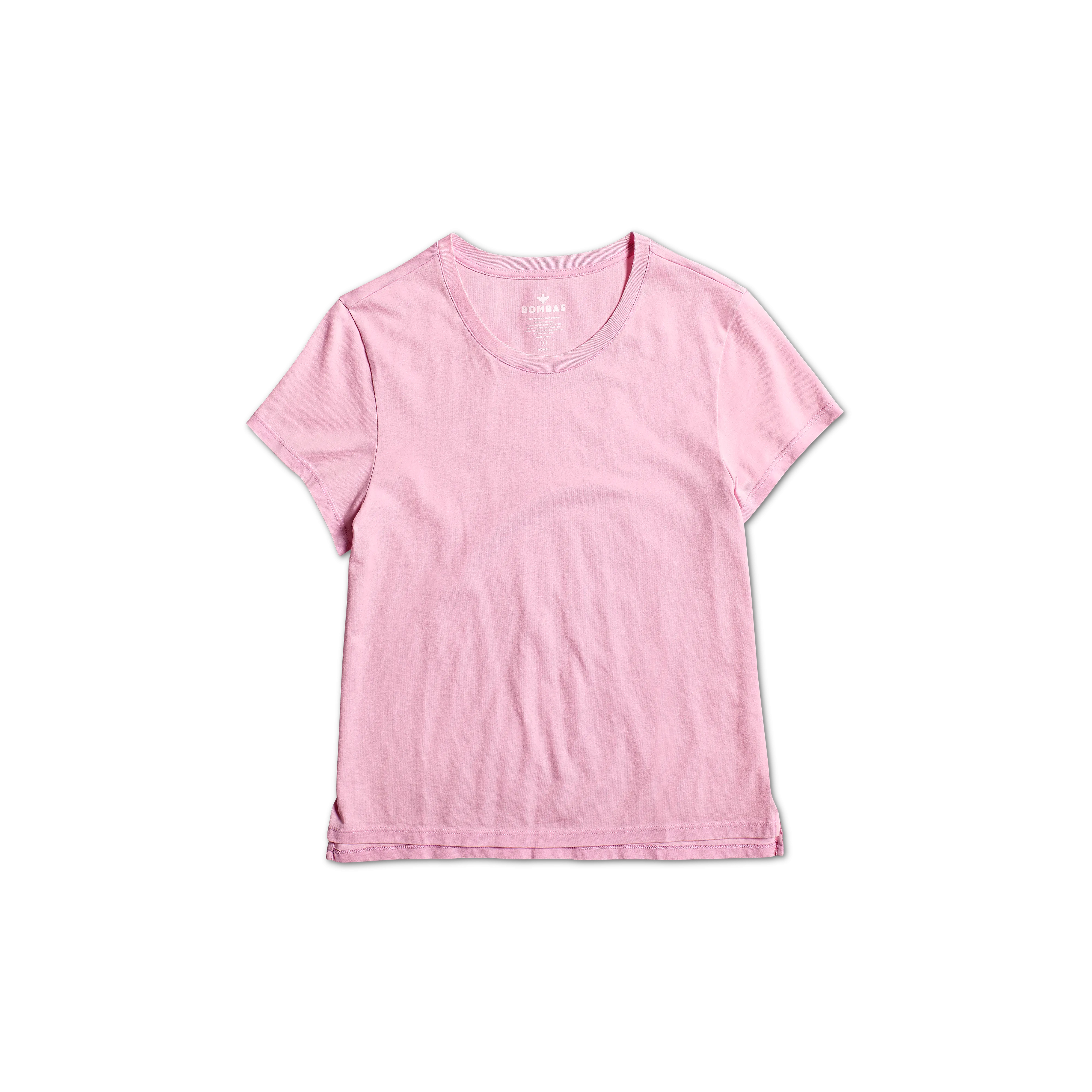 Women's Pima Cotton Slight Crop Crew Neck T-Shirt