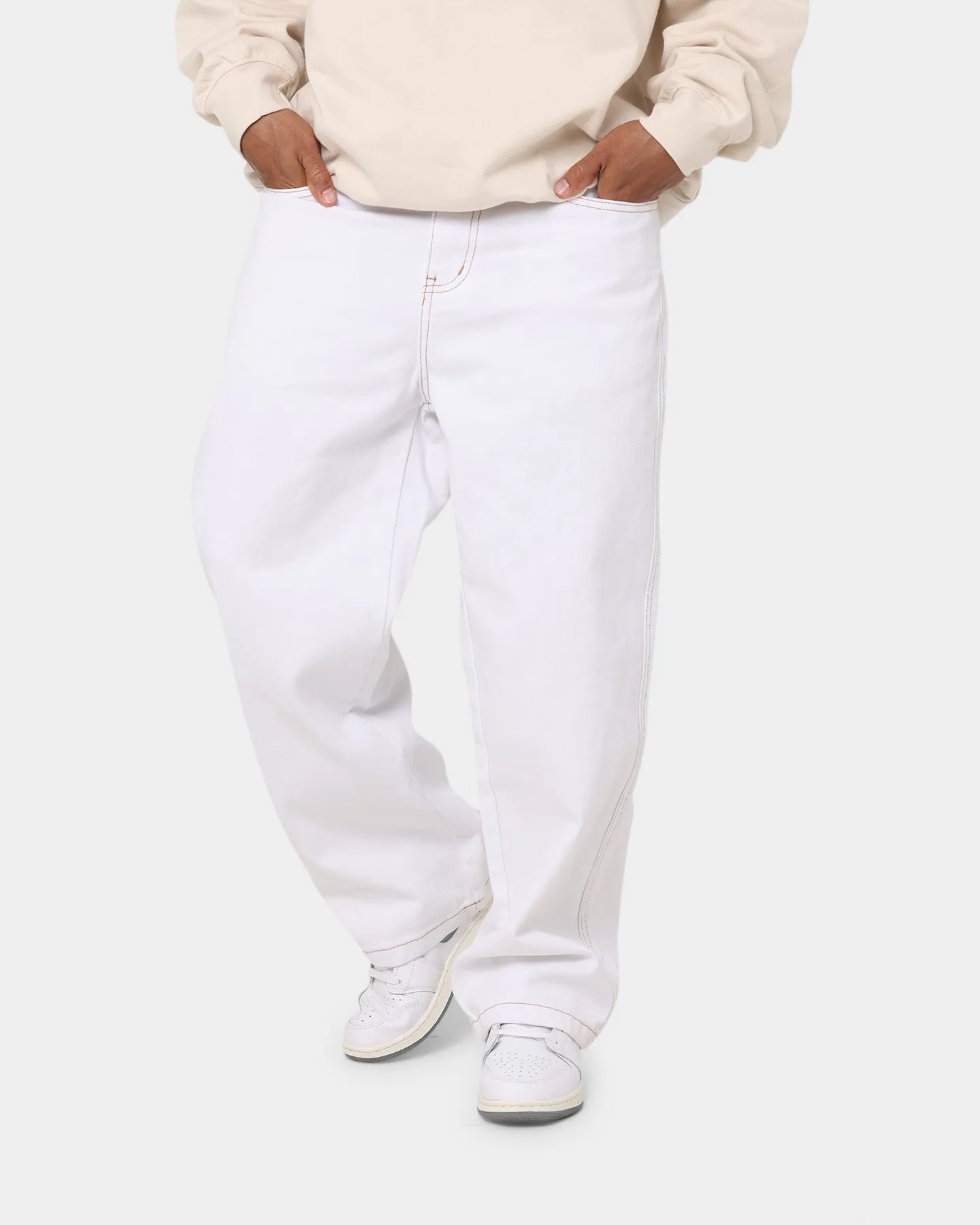 X-Large Bull Denim 91 Pants White