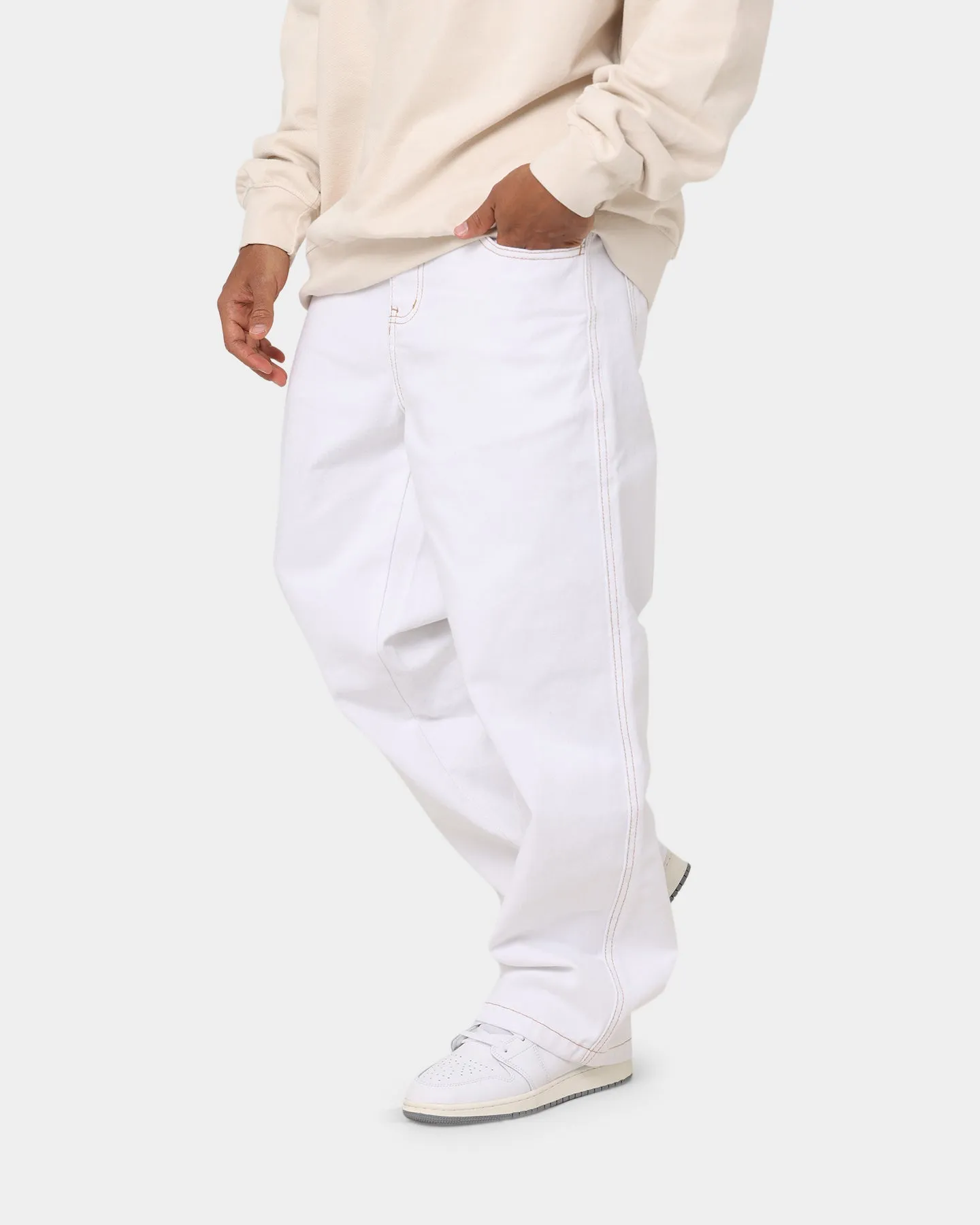 X-Large Bull Denim 91 Pants White