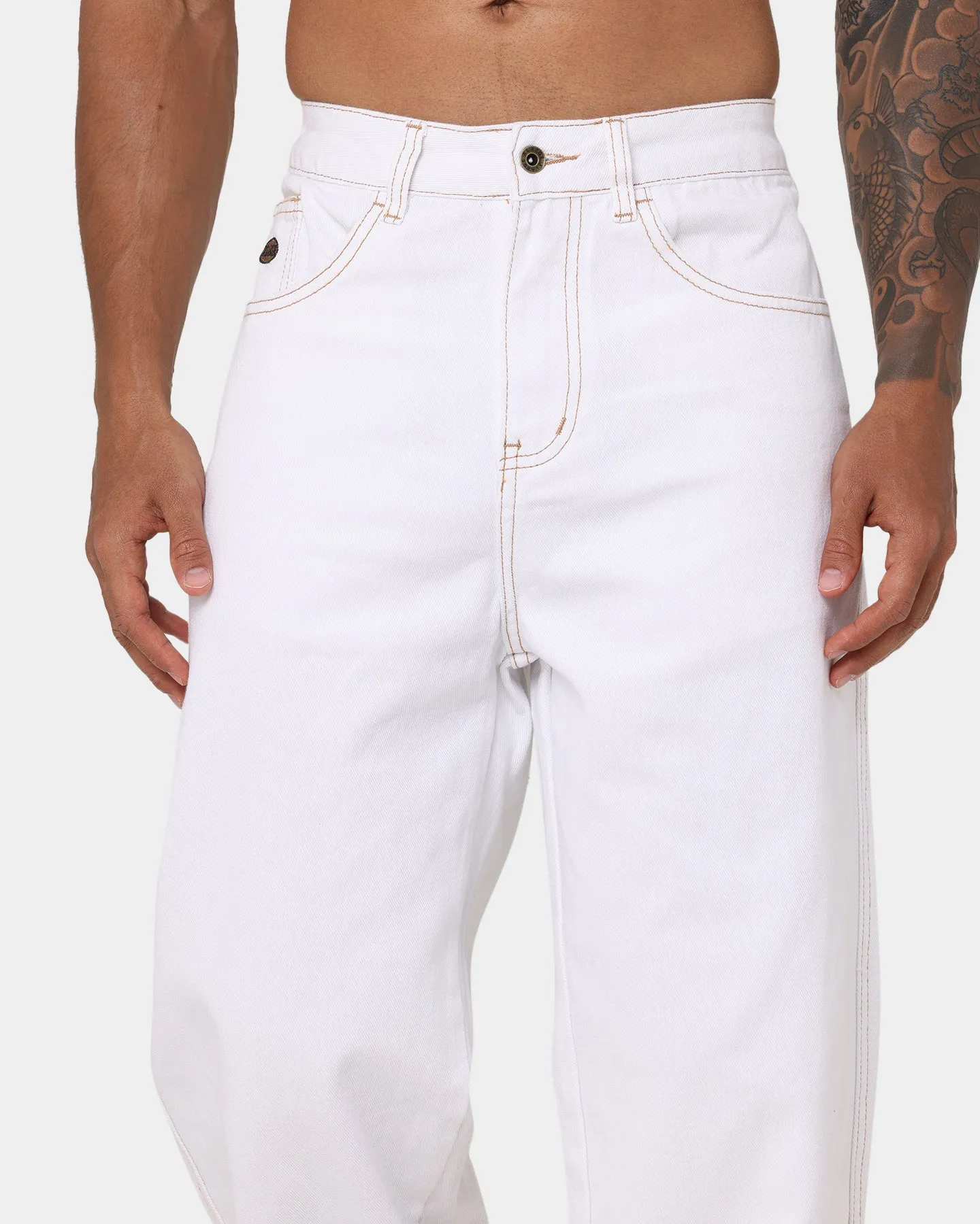 X-Large Bull Denim 91 Pants White