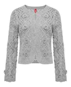 YAYING Water-Soluble Lace Knit Cardigan